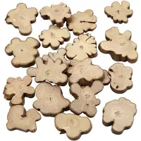 Creativ Company holzscheiben 15-40 mm oval 5 mm 230 Gramm