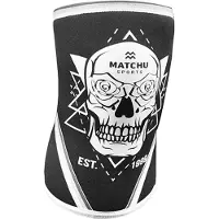 Matchu Sports - Fitness Kniebandage Kniestütze Knie Sleeve S/M/L für Männer und Frauen 1 St