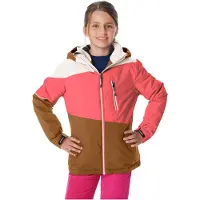 Killtec Skijacke "KSW 331 GRLS SKI JCKT" Atmungsaktive, wasserdichte Jacke mit Fleece-Innenseite, Skipasstasche