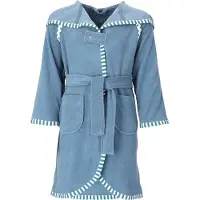 Vossen Kinderbademantel "Mimmi" 1 Stk. für Mädchen & Jungen, mit Kapuze & kontrastfarbigen Einfassung