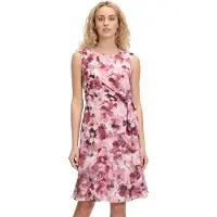 Vera Mont Cocktailkleid "Damen mit Bindegürtel" Ohne Tasche Druck