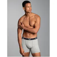 Trigema Boxer "Bequeme Pants mit Webgummibund", Herren, Gr. M, 1 Stk., grau (grau, melange), 95% Baumwolle, 5% Elasthan, Unterhosen Boxer