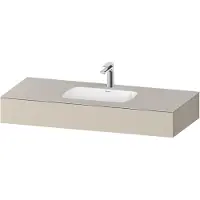 Duravit Einbauwaschtisch-Möbel-Set Qatego 120x55x17cm, T m, m K, 1 Ausschn, m ÜL