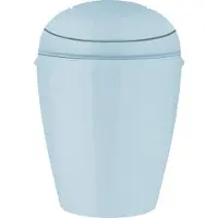 Koziol Schwingdeckeleimer Del XS, Mülleimer, Kunststoff, Recycled Blue, 2 L, 1400126