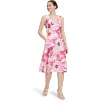 Vera Mont Cocktailkleid "Damen mit Blumenprint" Nahttasche Cut-Outs