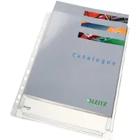 Leitz Prospekthülle Maxi Standard, DIN A4, oben offen, 5 Stück