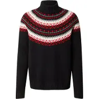 Gant Fair Isle Turtleneck Black Größe: L | Turtlenecks Outlet | Herren | Schwarz