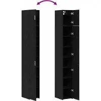 vidaXL 2-teiliges Aufbewahrungsschränkchen mit Regalen 2 pcs