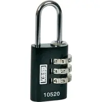 Kasp K10520BLAD Hængelås 20 mm Sort Kombinationslås
