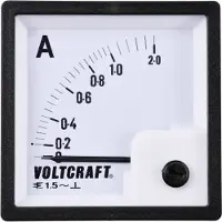 Voltcraft AM-72X72/1A AM-72X72/1A Analog-Einbaumessgerät AM-72X72/1A 1 A Dreheisen