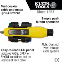 Klein Tools Coax Explorer Tester Remote Kit