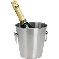 BigBuy Champagnerkühler Edelstahl, silber
