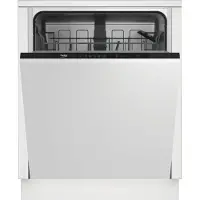 Beko DIN35320, Voll integriert, Standardgröße (60 cm), LED, kalt, Heiß, Korb, Edelstahl