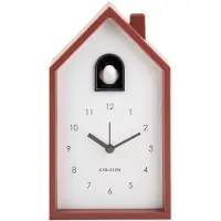 Karlsson - Wecker Modern Cuckoo - Rot - 12x6x20cm