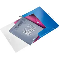 Leitz WOW, A4, Polypropylen (PP), Blau, Metallisch, 250 Blätter, 250 mm, 37 mm