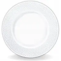 Wilmax Diamond Servierplatte rund 30,5 cm Weiß Porzellan, 1er Set
