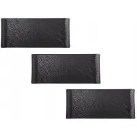 Wilmax Rechteckschale SlateStone Schwarz 15 x 8 cm Porzellan, 6er Set