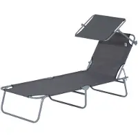 Outsunny - Sonnenliege - 187Lx58Wx36Hcm - Grau