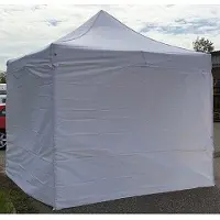 Ambitent Faltpavillon 4x4m ALU Premium – 4 geschlossene Seitenwände - Weiß