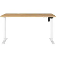 Germania Schreibtisch Profi 3.0, 8023-552, eiche / weiß, elektrisch höhenverstellbar, 140 x 71-119 x 80 cm