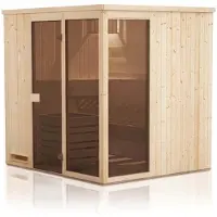 FinnTherm Sauna Oda 2020 Naturbelassen 194 cm x 194 cm