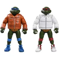 NECA Teenage Mutant Ninja Turtles Cartoon Punk Leo Und Punk Raph 2er Pack Actionfigur 18 Cm One Size