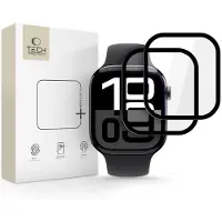 TechProtection Tech-Protect Glass Flex+ Hybrid Glass 2er-Pack für Apple Watch 10 46 mm – Schwarz