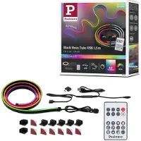 Paulmann LED-Lichterschlauch "Entertain LED Schlauch Black Neon RGB+", schwarz, Dioden 126 Stk., Gesamtlänge 3,1m, Lichterketten, Farbwechsler & Farbsteuerung & Dimmer, LED-Lichterschlauch