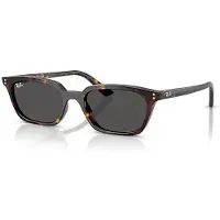 Ray-Ban RB4456 Unisex-Sonnenbrille Vollrand Quadratisch Kunststoff-Gestell, braun