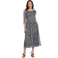 Vera Mont Maxikleid "Damen mit Leoprint" Nahttasche