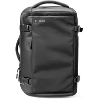 Tech-Protect Defender S40 Rucksack für Ryanair & Wizzar, für Laptop 20L - Schwarz