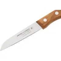 Knivesandtools Traditional Paring Knife, rostfreier Stahl, Olivenholz, Schälmesser