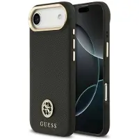 GUESS Fall genarbten Strass Logo Magsafe Na Iphone Air - Czarne