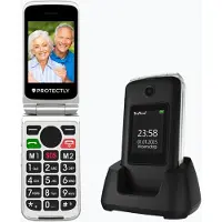 Siltcon Protectly klappbares Seniorenhandy 4G – SOS-Taste, große Tasten, 2,8 Zoll Display