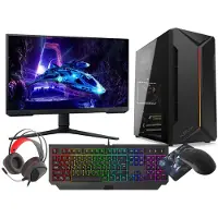 VIST Astro Gaming PC Komplett Set R7 5700G 32GB RX VEGA8 SSD 1TB nVme WIFI Win11 24"