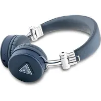 GUESS drahtlose Kopfhörer bluetooth ENC GUBH70PGTSPSB (Grained Classic Round Shape) blau