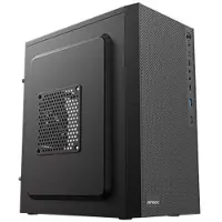 Antec ST10M, Mini Tower, PC, Schwarz, ITX, micro ATX, Kunststoff, Stahl, 15 cm