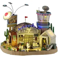 Lemax The Air &amp; Space Novelties Hangar Museum 25 x 35 x 30 cm Halloween