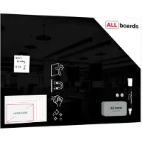 Allboards Glasboard 90x60 cm, SCHWARZ