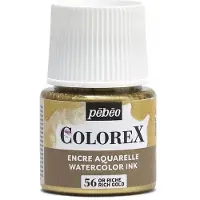 Pebeo Aquarellfarbe - - Colorex - 45 ml - Reiches Gold - Mischfarbe
