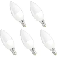 Spectrum E14 LED Kerzenlampe 6W 520lm 3000K Warmweiß 230V 5 Stück