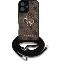 GUESS Pu 4g Metal Logo Crossbody Strap Iphone 16 Handyhülle