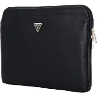 GUESS uess PU Grained Triangle Logo Sleeve for Notebook 14 - black