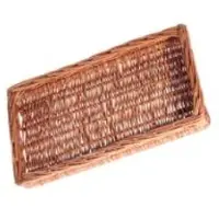 Aps Brødkurv Ø20x13 cm Kraftg foldbar papirspose Læderlook Brun,1 stk