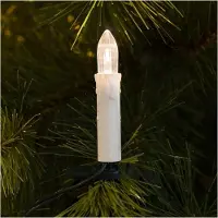 Konstsmide - LED Baumkette, Topbirnen, 25 warm weiße Dioden, 230V, Innen, grünes Kabel - 2038-010