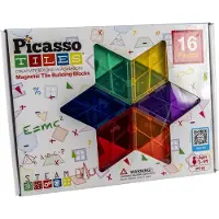Picasso Tiles 16pc in 5 Geometry styles set, Bausatz, 3 Jahr(e), Kunststoff, 16 Stück(e), 910 g