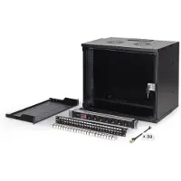 Digitus 19" Netzwerk-Set, 9HE Wandgehäuse und Zubehör, sw SOHO PRO Version