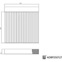 Blue Print Innenraumluftfilter ADBP250127
