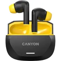 Canyon Kopfhörer HEXAGON 7 TWS ANC+ENC Qi Schwarz - Gelb