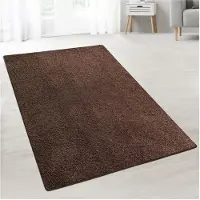 Floordirekt Karat homeliving Shaggy-Teppich auf Maß Barcelona Dunkelbraun 92
